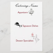 Professionele Catering Flyers (Achterkant)