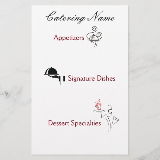 Professionele Catering Flyers (Achterkant)