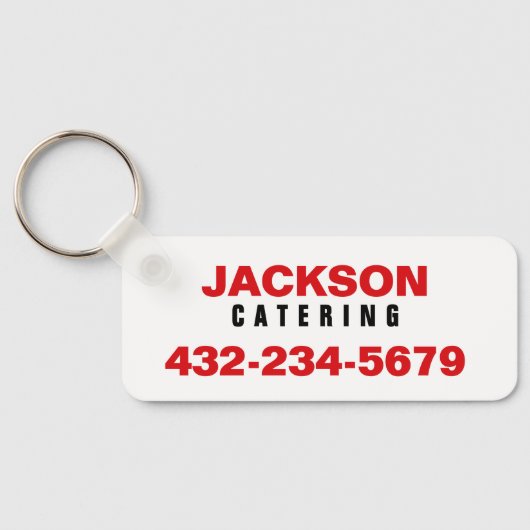 Professionele catering sleutelhanger (Achterkant)