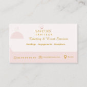 Professionele Catering Visitekaart Visitekaartje (Voorkant)