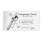 Professionele cateringdiensten Aangepaste etikette Etiket (Voorkant)