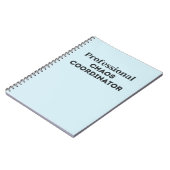 Professionele chaoördinator notitieboek (Linkerzijde)