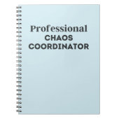 Professionele chaoördinator notitieboek (Voorkant)