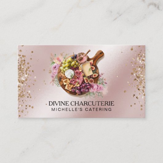 Professionele Charcuterie Catering Grazing Board Visitekaartje (Voorkant)