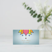 Professionele Charming Professionele Lotus Bloem Visitekaartje (Staand voorkant)