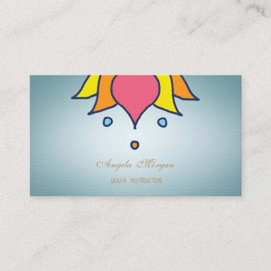 Professionele Charming Professionele Lotus Bloem Visitekaartje (Voorkant)