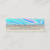 Professionele charming, rendy Lotus Holographic Mini Visitekaartje (Achterkant)