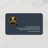 Professionele Chauffeur Driver Gold Lines Visitekaartje (Achterkant)