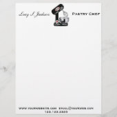 Professionele Chef & Baker Letterhead Sjabloon Briefhoofd Sjabloon (Voorkant)