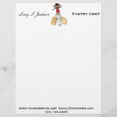 Professionele Chef & Baker Letterhead Sjabloon Briefhoofd Sjabloon (Voorkant)