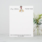 Professionele Chef & Baker Letterhead Sjabloon Briefhoofd Sjabloon (Staand voorkant)