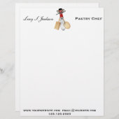 Professionele Chef & Baker Letterhead Sjabloon Briefhoofd Sjabloon (Voorkant / Achterkant)