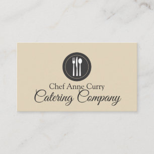 Professionele Chef Catering Company Visitekaartje