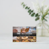 Professionele Chef Cook Food Cooking Restaurant Visitekaartje (Staand voorkant)