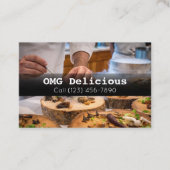 Professionele Chef Cook Food Cooking Restaurant Visitekaartje (Voorkant)