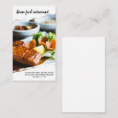 Professionele chef-kok visitekaartje (Voorkant / Achterkant)