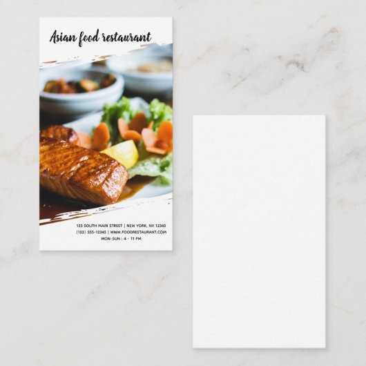 Professionele chef-kok visitekaartje (Voorkant / Achterkant)