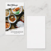 Professionele chef-kok visitekaartje (Voorkant / Achterkant)