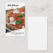 Professionele chef-kok visitekaartje (Voorkant / Achterkant)