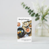 Professionele chef-kok visitekaartje (Staand voorkant)