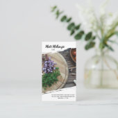 Professionele chef-kok visitekaartje (Staand voorkant)