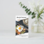 Professionele chef-kok visitekaartje (Staand voorkant)