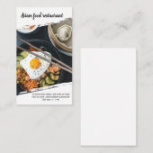 Professionele chef-kok visitekaartje (Voorkant / Achterkant)