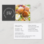 Professionele chef-kokerklassen cateringfoto visitekaartje (Voorkant / Achterkant)