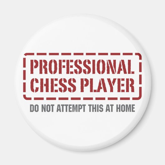Professionele Chess Player Magneet (Voorkant)