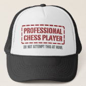 Professionele Chess Player Trucker Pet (Voorkant)