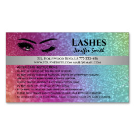 Professionele chic holographic lashin after care magnetisch visitekaartje
