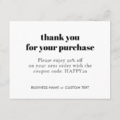 Professionele Chic Sieraden Care Dank u Business Informatiekaartje (Achterkant)