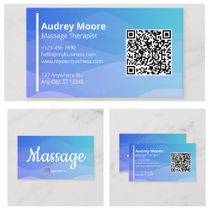 Professionele Chiropractische Reflexologie Massage Visitekaartje