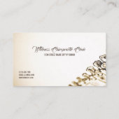 Professionele chiropractor en Gezondheid Visitekaartje (Achterkant)