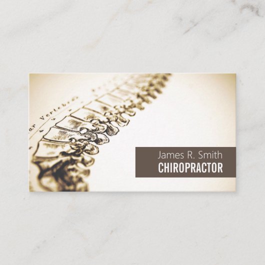 Professionele chiropractor en Gezondheid Visitekaartje (Voorkant)