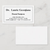 Professionele chirurg Visitekaartje (Voorkant / Achterkant)