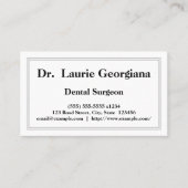 Professionele chirurg Visitekaartje (Voorkant)