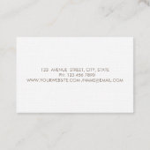 Professionele Cirkels Bloemen Rode Taart Mixer Visitekaartje (Achterkant)