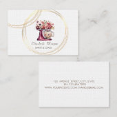 Professionele Cirkels Bloemen Rode Taart Mixer Visitekaartje (Voorkant / Achterkant)