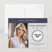 Professionele City makelaar Briefkaart (Voorkant / Achterkant)