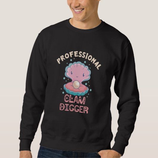 Professionele Clam Digger Zee Shell Zeemeermin Mol Trui (Voorkant)