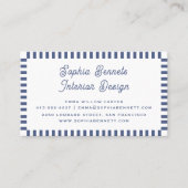 Professionele Classic Retro Clean 70s 80s Blauw Visitekaartje (Voorkant)