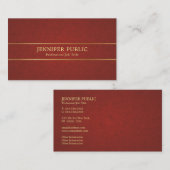 Professionele Classy Plain Pearl Finish Luxe Visitekaartje (Voorkant / Achterkant)