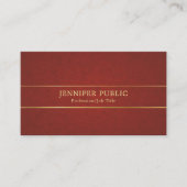 Professionele Classy Plain Pearl Finish Luxe Visitekaartje (Voorkant)