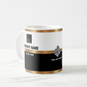 Professionele Client Medewerker Aanwezig QR Code S Koffiemok (Voorkant links)