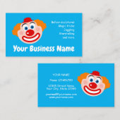 Professionele clown act visitekaartje template (Voorkant / Achterkant)