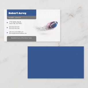 Professionele coach   American Football Sport Visitekaartje