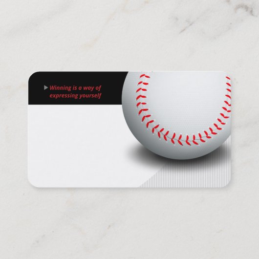 Professionele coach | Baseball Master Sport Visitekaartje (Achterkant)