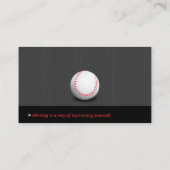 Professionele coach | Baseball Master Sport Visitekaartje (Achterkant)