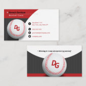 Professionele coach | Baseball Master Sport Visitekaartje (Voorkant / Achterkant)